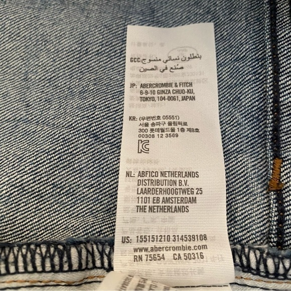 ABERCROMBIE & Fitch Curve Love '90s Ultra High Rise Straight Jeans Plus 37R/ 24 - Picture 11 of 13